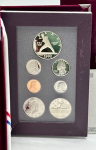 lot 99 image: 1992 United States Olympic Prestige Coin Proof Set