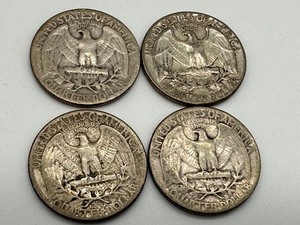 lot 96 image: Four Silver United States Circulated Quarters