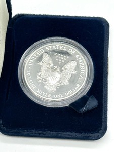 lot 35 image: 1999 American Eagle One Ounce Proof Silver Bullion Coin
