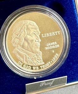 lot 213 image: 1993 Bill of Rights Dollar Proof Coin