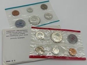 lot 257 image: 1964 United States Coin Proof Set