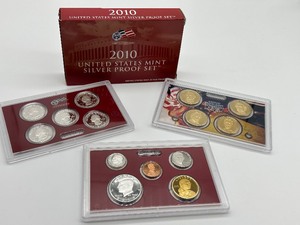 lot 250 image: 2010, 2011 and 2012 United States Silver Coin Proof Sets