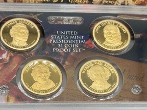 lot 236 image: Two 2008 United States Presidential One Dollar Coin Proof Sets