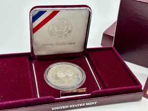 lot 230 image: Thomas Jefferson 1993 250th Anniversary Proof Silver Dollar