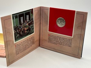 lot 341 image: (2) United States Bill of Rights Commemorative Silver Half Dollar Coin Sets