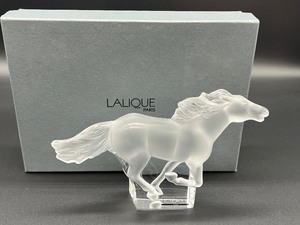 lot 14 image: Lalique Chevel Kazak Crystal Horse Figurine