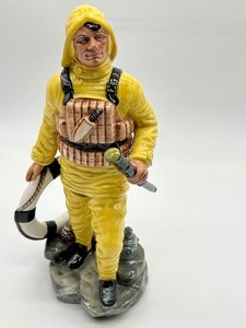 lot 342 image: Royal Doulton Lobster Man Figurine and Royal Doulton Lifeboat Man Figurine