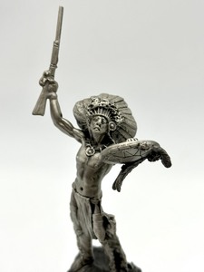 lot 336 image: Donald Polland Chilmark Pewter Figurine Oh Great Spirit