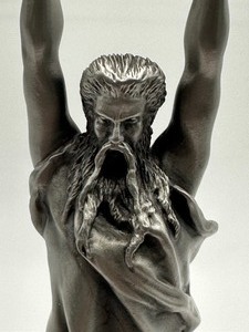 lot 332 image: Chilmark Pewter Figurine Moses by Brian Rodden
