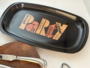 lot 318 image: Vintage Courac Trays, Dansk Cheese Board and Cheese Knives