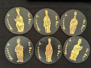 lot 314 image: Vintage Members of the Bar Coasters and Bottle Opener and Louis Rukeysers Playing Cards