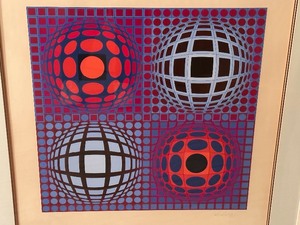 lot 7 image: Victor Vasarely Vega Serigraph