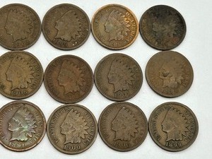 lot 385 image: (21) Indian Head Pennies