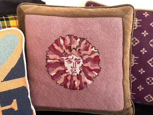 lot 375 image: Assortment of Fun Vintage Needlepoint Pillows