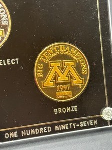 lot 368 image: University of Minnesota 1997 Big Ten Champions Proof Set