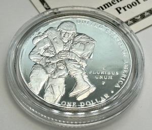 lot 403 image: 2011 United States Proof Medal of Honor One Dollar Proof Coin