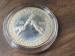 lot 417 image: United States 1988 Olympic Silver Dollar Coin Proof