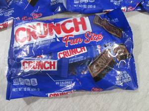 lot 2 image: (B-1) 3 Bags Fun Size Crunch Candy ...