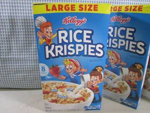 lot 49 image: (B-2) 4 Large Size Boxes Rice Krisp...