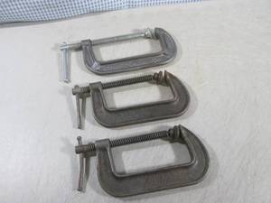 lot 165 image: (BS) Craftsman 6 C-Clamp and 2 Cin...