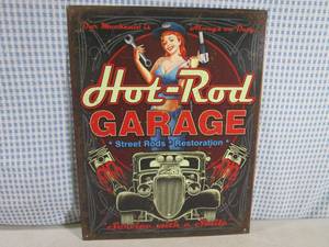 lot 203 image: (EC1) Hot-Rod Garage Tin Sign 12 1...