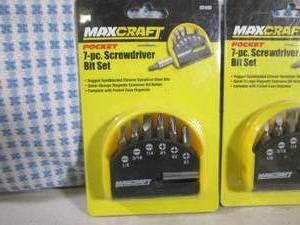 lot 208 image: (EC1) Lot of 4 7pc Screwdriver Bit ...