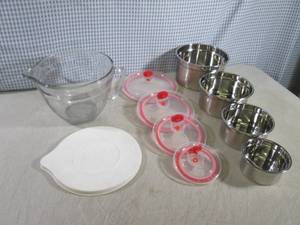 lot 272 image: (CS) 4 Stainless Steel Kitchen Bowl...