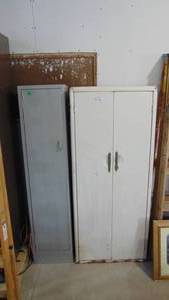 2- Vintage metal Cabinets