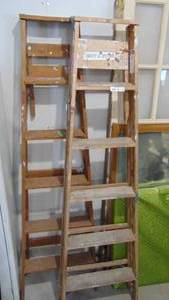 2- 6ft Wooden Ladder