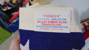 Cloth American Flag With Pole