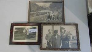 3-Vintage Framed Photos