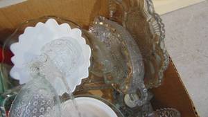 Box of Misc Glassware