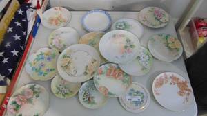 17-Hand Painted Plates
