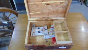 Handcrafted Cedar Sewing Box