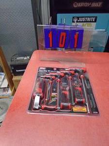 New hex key set. As shown.