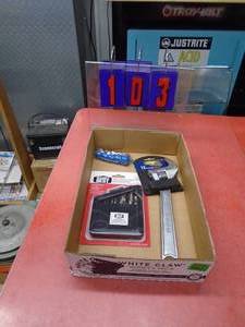 Flat of tools. As shown.