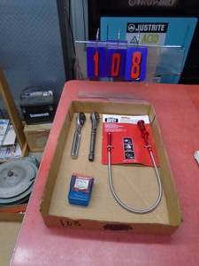 Flat of tools. As shown.