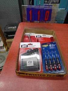 Flat of tools. As shown.