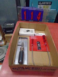 Flat of tools. As shown.