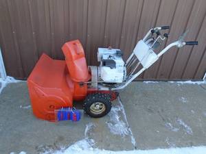 Ariens 8 hp snow blower. Older unit. Tested & works. As shown.