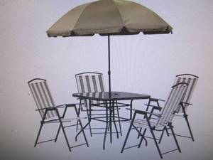 Santa Cruz 6-Pc. Folding Patio Dini...