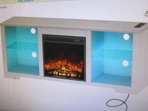 Rolanstar Fireplace TV Stand with L...
