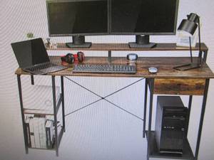 OUTFINE Desk Computer Desk Office D...