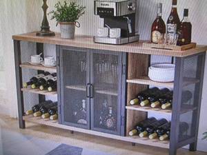 FATORRI Industrial Wine Bar Cabinet...