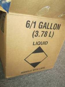 case of 61 gallon bottles of conce...