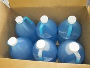 case of 61 gallon bottles of conce...