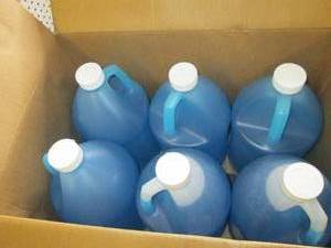 case of 61 gallon bottles of conce...