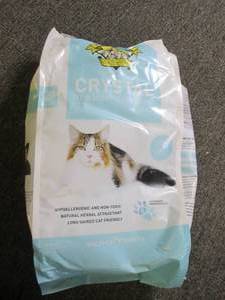 8lb bag of crystal cat litter ...
