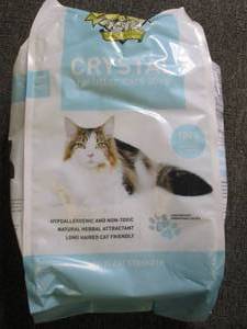 8lb bag of crystal cat litter...