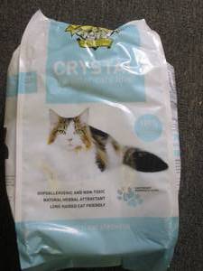 8lb bag of crystal cat litter...
